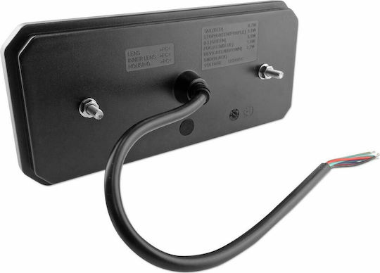 AMiO Фенер Трейлър LED Водоустойчив RCL-01-R с винтове 10 - 30V 1 брой