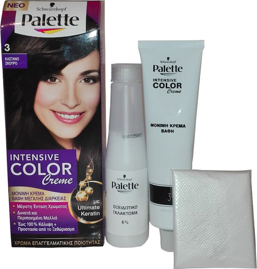 Palette Intensive Color Creme Боя За Коса 3 Тъмно Кестеняво 50ml