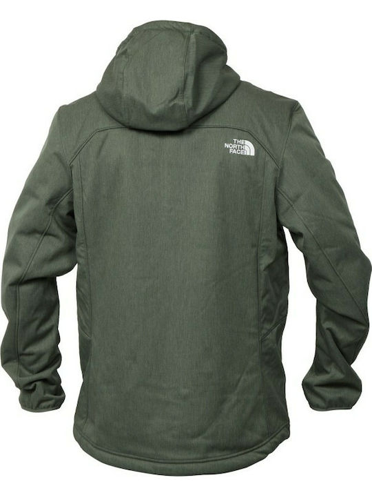 Quest Geacă pentru bărbați de iarnă Softshell Impermeabil și rezistent la vânt Kaki