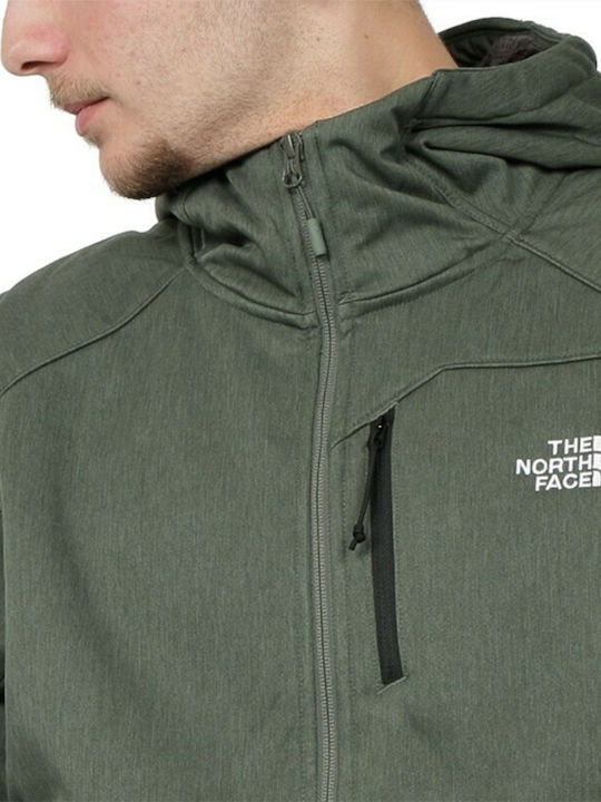 Quest Geacă pentru bărbați de iarnă Softshell Impermeabil și rezistent la vânt Kaki