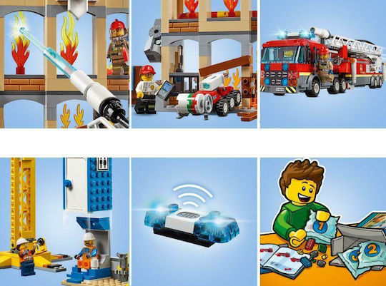 LEGO City Downtown Пожарна Бригада за Възраст 6+ Бройки 943