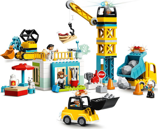 LEGO Duplo Кула Кран и Конструкция за 2+ Години 105 Бройки