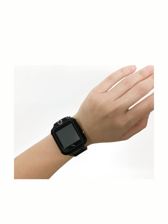Factory Ceas digital pentru copii cu GPS și curea din cauciuc/plastic Negru Factory Ceas digital pentru copii cu GPS și curea din cauciuc/plastic Negru