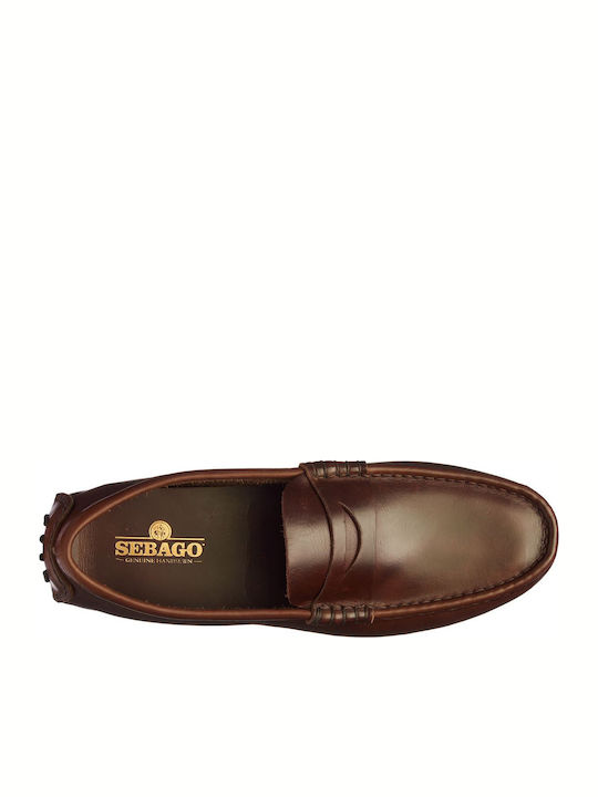 Russel Men's Leather Moccasins Brown