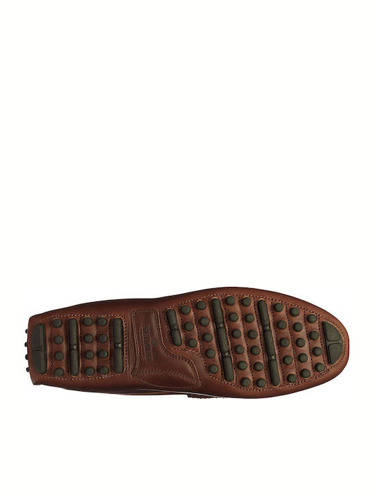 Russel Men's Leather Moccasins Brown