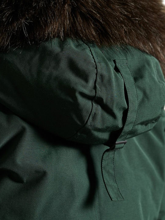 Rookie Lungă Jachetă de femei tip parka Emerald Green