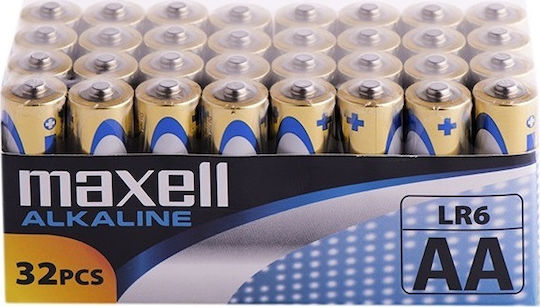 Maxell Αλκαλικές Μπαταρίες AA 1.5V 32τμχ