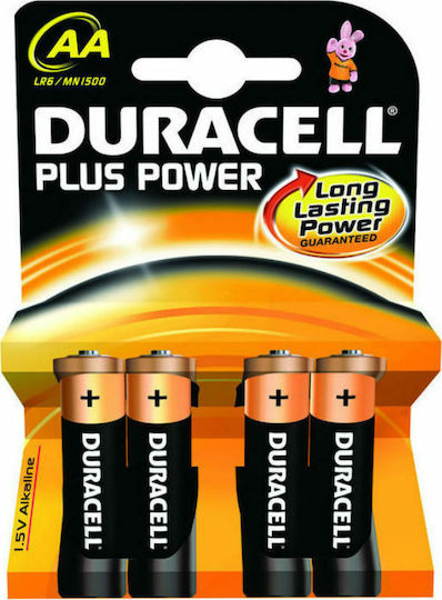 Duracell Plus Power Αλκαλικές Μπαταρίες AA 1.5V 4τμχ