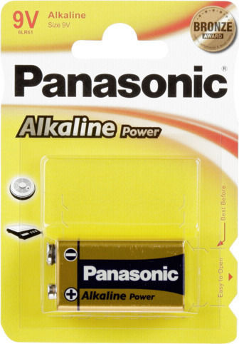 Panasonic Alkaline Power Μπαταρία 9V 1τμχ