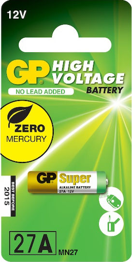 GP Batteries High Voltage Αλκαλική Μπαταρία A27 12V 1τμχ
