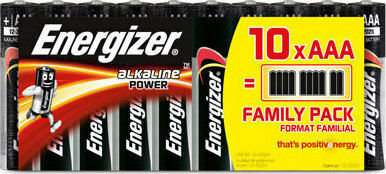 Energizer Power Αλκαλικές Μπαταρίες AAA 1.5V 10τμχ