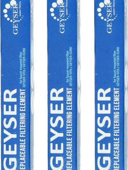 Geyser Water Filter Replacement for Faucet made of Resin Euro Aragon 0.1 μm 3pcs