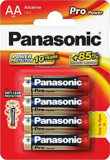 Panasonic Pro Power Алкални Батерии AA 1.5V 4бр