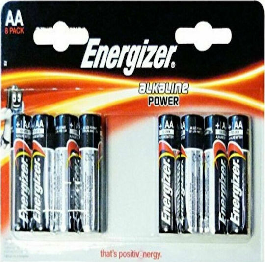 Energizer Power Αλκαλικές Μπαταρίες AA 1.5V 8τμχ