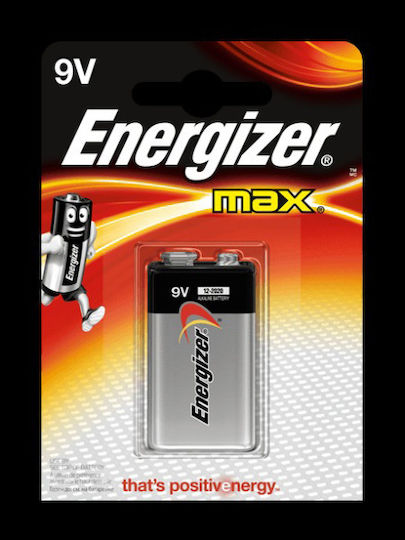 Energizer Max Αλκαλική Μπαταρία 9V 1τμχ