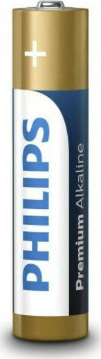 Philips Premium Алкални Батерии AAA 1.5V 4бр