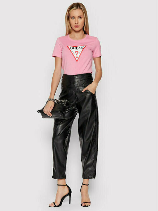 Women's Short Sleeve Sport Blouse Ροζ
