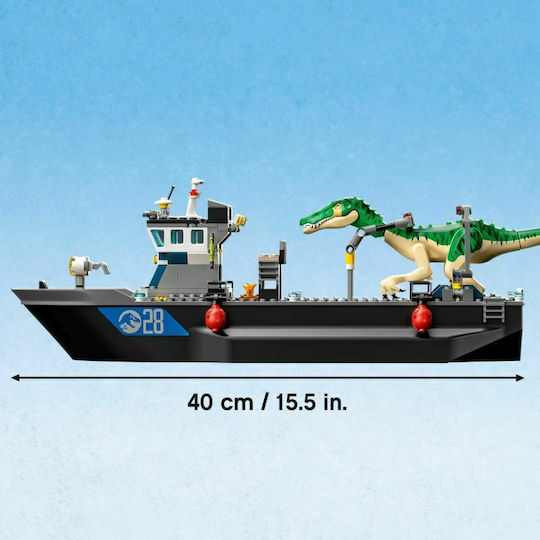 LEGO Jurassic World Baryonyx Dinosaur Boat Escape For Age 8+
