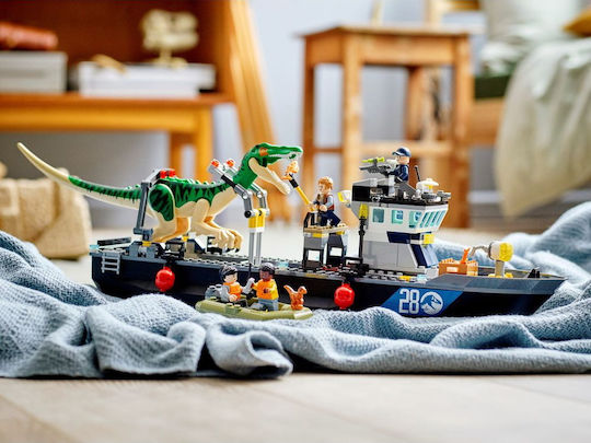 LEGO Jurassic World Baryonyx Dinosaur Boat Escape For Age 8+