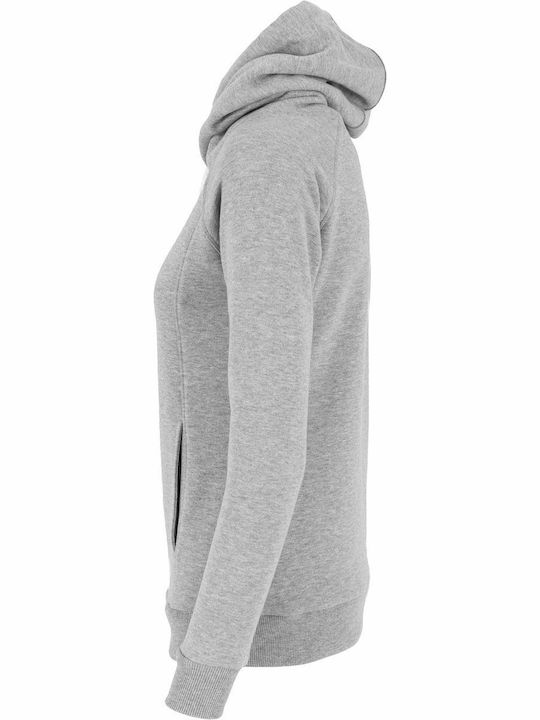 Damen Sweatshirt Kapuzen Gray