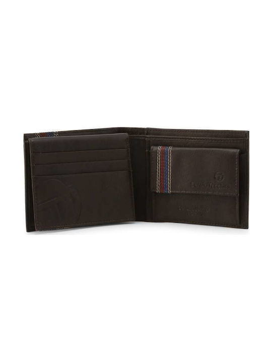 Sergio Tacchini Men's Leather Wallet Brown