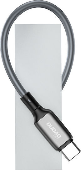 Dudao L5HT USB 2.0 Cable USB-C male - USB-C 100W PD Γκρι 1m