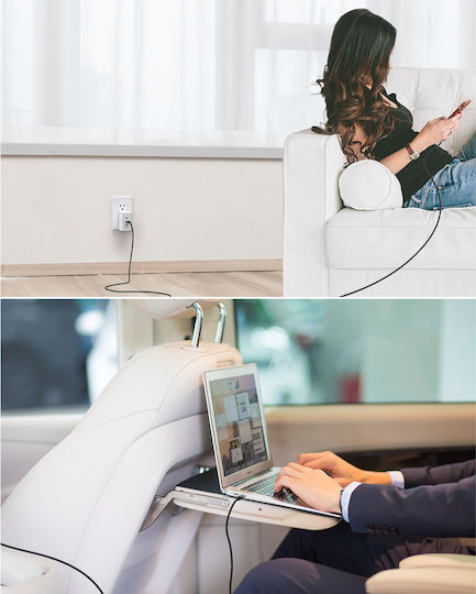 Choetech Braided USB 2.0 Cable USB-C Male - USB-C 100W Black 1.8m MIX00073 2 Pieces