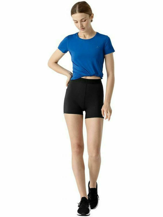 4F Damen Sportlich T-shirt Schnell trocknend Blau