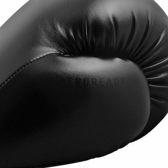 adidas Hybrid 80 Kids Boxing Gloves made of Synthetic Leather for Match Black/Black