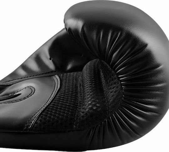 adidas Hybrid 80 Kids Boxing Gloves made of Synthetic Leather for Match Black/Black