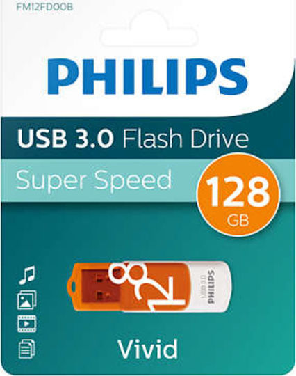 Philips Vivid Edition 128GB USB 3.0 Stick Orange