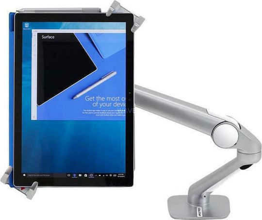 Ergotron Lockable Tablet Stand with Extension Arm Until 13" Silver