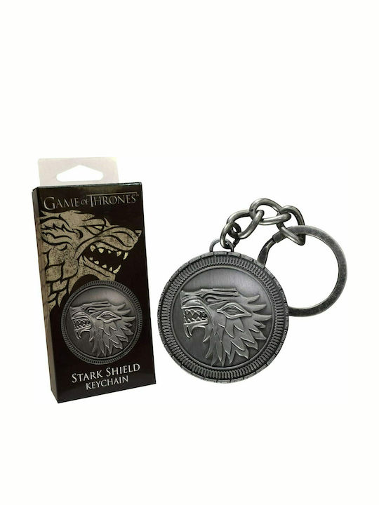 The Noble Collection Metallic Stark Shield Keychain Transparent