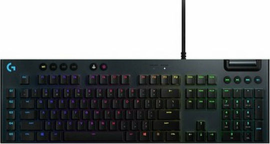 Logitech G815 Lightsync Гейминг Механична Клавиатура с GL Tactile суичове и RGB подсветка (Английски US) Черен