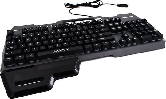 Aoas AOAS M-1000 Gaming Πληκτρολόγιο με RGB φωτισμό (Αγγλικό US)