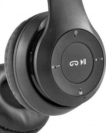 P47 Wireless BT On Ear Ακουστικά Μαύρα