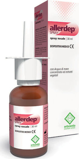 Erbozeta Allerdep Spray für Allergien Nasenspray mit Meerwasser 30ml