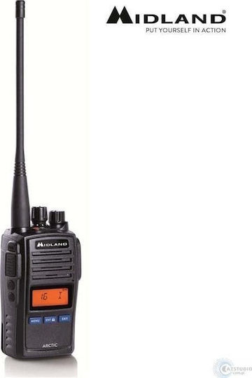 Midland Arctic Funkgerät VHF Marine 5W mit Monochromdisplay