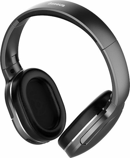 Baseus Encok D02 Pro Ασύρματα / Ενσύρματα Over Ear Ακουστικά με 40 ώρες Λειτουργίας και Quick Charge Μαύρα