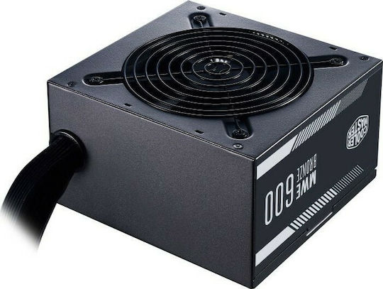 CoolerMaster MWE 600 Bronze Ver.2.0 600W Μαύρο Τροφοδοτικό Υπολογιστή Full Wired 80 Plus Bronze