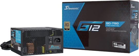 Seasonic G12 GC 750W Black Computer Power Supply Full Wired 80 Plus Gold