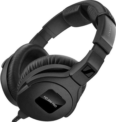 Sennheiser HD 300 Pro Ενσύρματα Over Ear Ακουστικά Μαύρα