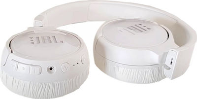 JBL Tune 600BTNC Ασύρματα/Ενσύρματα On Ear Ακουστικά με 12 ώρες Λειτουργίας Λευκά