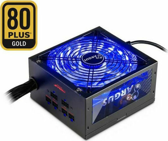 Inter-Tech Argus RGB-750W CM II 750W Μαύρο Τροφοδοτικό Υπολογιστή Semi Modular 80 Plus Gold