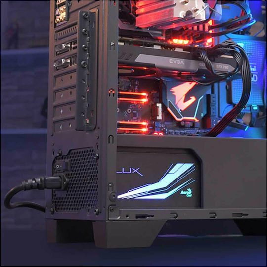 Aerocool LUX RGB 650W Black Computer Power Supply Full Wired 80 Plus Bronze