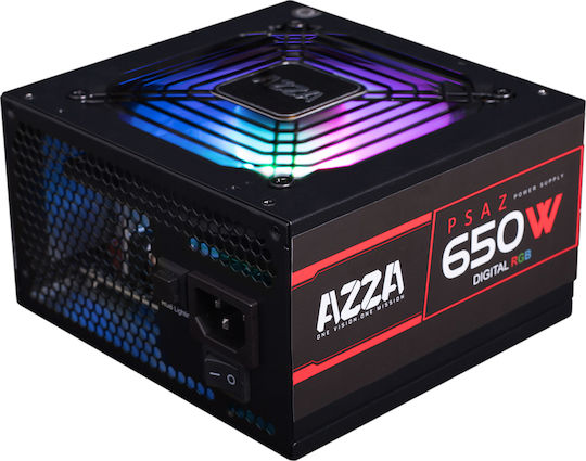 Azza PSAZ-650W RGB 650W Schwarz Computer-Netzteil Voll verkabelt 80 Plus Bronze