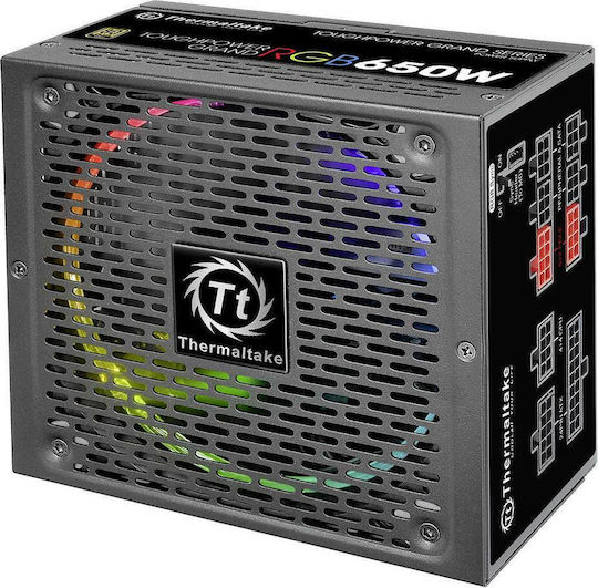 Thermaltake Toughpower Grand RGB Sync Edition 650W Black Computer Power Supply Full Modular 80 Plus Gold