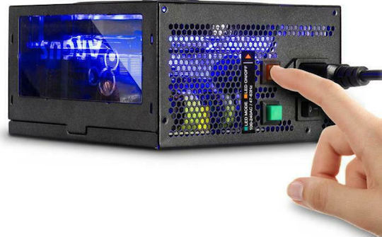 Inter-Tech Argus RGB II 600W Μαύρο Τροφοδοτικό Υπολογιστή Full Wired 80 Plus Bronze