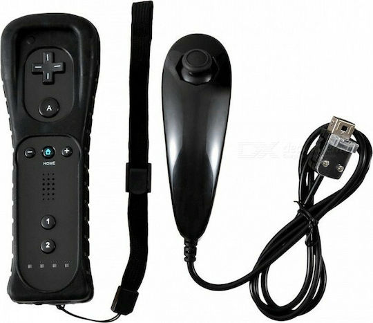Remote Plus & NunChuck Pack Wireless Gamepad for Wii Black