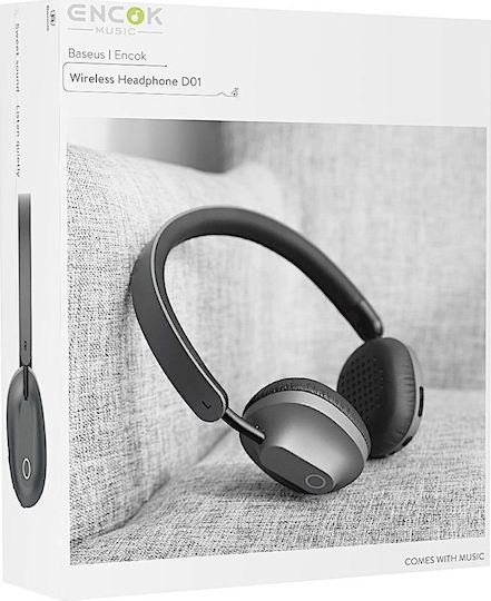 Baseus Enock D01 Безжични Bluetooth On Ear Слушалки с 8 часа Работа Черни